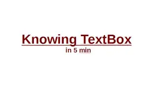 Knowing TextBox