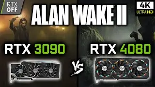 RTX 3090 vs RTX 4080 in Alan Wake 2 | 4K - Benchmark | 1440p - Gameplay [RTX - OFF]
