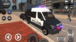 American Police Van Driving - Crime Scene - Android Gameplay