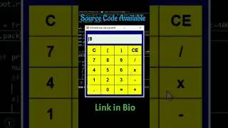 Basic Calculator using Python Tkinter. 