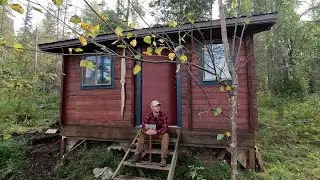 Alone in the Alaskan Wilderness: Canoeing, Tree Felling, Northern Pike Fishing, and log prepping