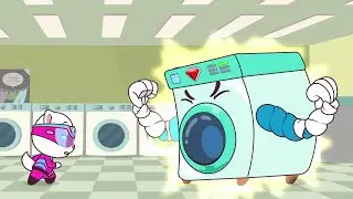 Talking Tom Heroes - The Big Bubble Fight in the Laundry (Episode 31)