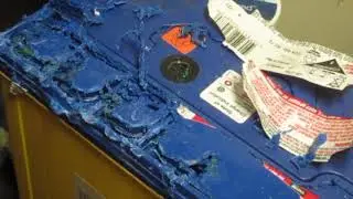 Filling maintenance free battery with distilled water