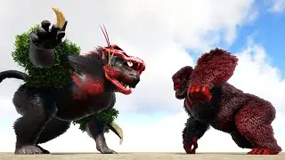 LOST ISLAND BOSS: DINOPITHECUS KING vs. MEGAPITHECUS/DRAGON and More | ARK Dino Battle 🦎