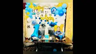 My Boy turns 1 | Birthday Celebration | Blue & White Theme | #shortsvideo #viral @zarmeendua324