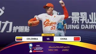 HIGHLIGHTS – Game 14 –Colombia vs. China –WBSC U-23 Baseball World Cup 2024