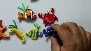 How to make Fishes and craps from polymer clay