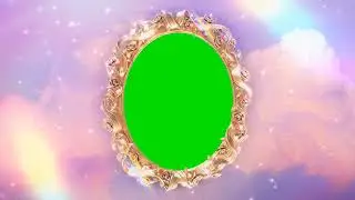Animated Heaven Mirror with Green Screen background | No Copyright Green Screen effect 4K