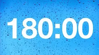 timer - 180 minute countdown with rain sound