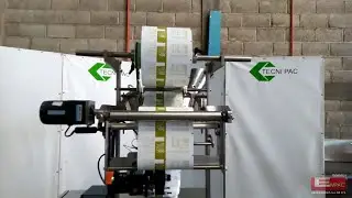 MÁQUINA ENVASADORA VERTICAL AUTOMÁTICA CON CODIFICADOR MARCA TECNI PAC® MODELO TSPF-240