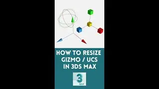 How to Resize Gizmo or UCS in 3ds Max | Ahsaan Rehman | #shorts #interiordesign #3dsmax