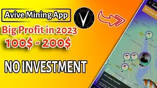 Avive New Mining App | Big Online Earning app || Free BTC mining