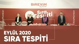 Eylül 2020 Sıra Tespiti 