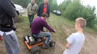 В гостях у Hover-club гонки на рикше, сломали полуось горку не покорили
