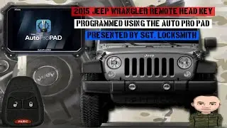 Programming a 2015 Jeep Wrangler remote head key using the Auto Pro Pad