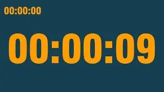 9 second timer (with end alarm, time elapsed and progress bar)