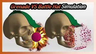 Hand Grenade VS Battle Hat | Penetration & Explosion Simulation