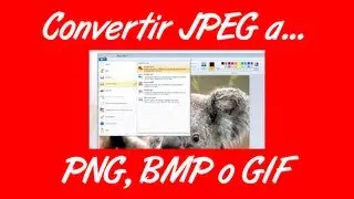 Como convertir una imagen jpeg a png, gif o bmp