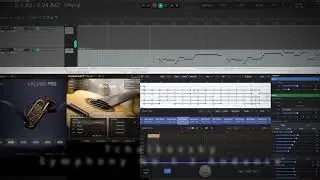 Tchaikovsky Symphony No.5 / MIDI Guitar Strumming Demo in a DAW (Guitar Stroke Helper)