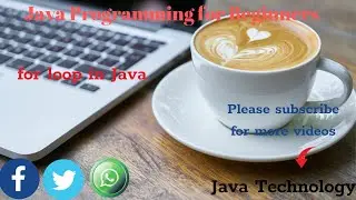 for loop in Java
