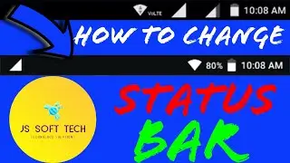 how to change status bar