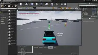[ UE4 ] AI Vehicle - Test 04 - Straight line test ( Car View )