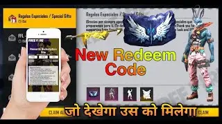 Free Fire Redeem code Today 11 august l FF Redeem Code l RedeemCode For M1887 Skin And Poker MP40