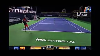 The Most INTENSE Court Level Tennis Rally EVER?!