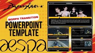 Supernova - Aespa Inspired Powerpoint Template Hyperlink | Free Download