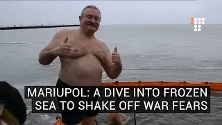 Mariupol:  A Dive Into Frozen Sea To Shake Off War Fears