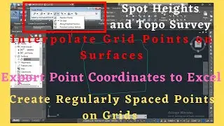 How to Make Grid Points on Surfaces and Export to Excel | Grid Interpolation
