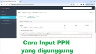 Cara input PPN yang digunggung