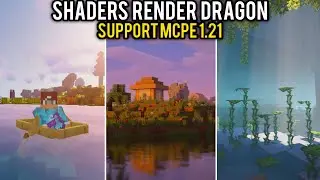 KERENN‼️ BEST SHADERS UNTUK MCPE 1.21!! Support RENDER DRAGON! NO LAG!