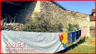 Vlog 54 - On met le fil à linge !