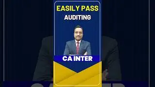 Easily Pass CA Inter Auditing | CA Inter Auditing Important Chapters | 
