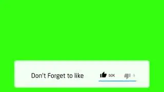 Like & Subscribe Green Screen Clip | Green Tech