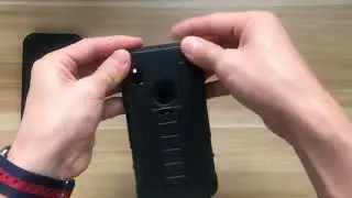 Armor Phone Case With Build-In Kickstand Belt Clip For Samsung
