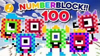 Count with Numberblock 100 in Minecraft | Math Song