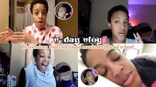 v day vlog: indie warriors, getting into grad school, makeup gone wrong, reading reddit AITA, bff da