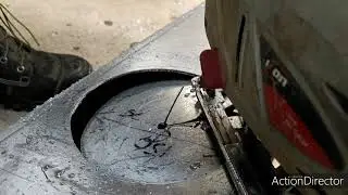 This afternoon we CNC cut a plate for the fuel sender.