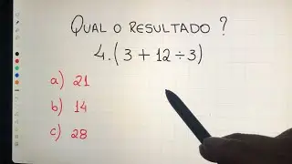 Qual o resultado dessa expressão numérica? Matemática básica