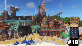 Building a CRAZY Steampunk Factory in Minecraft Survival - Steampunk City