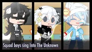 Squad boys sing Into The Unknown // Ft Levi, Luca and Sora // 🖤🤍💙🧡✨