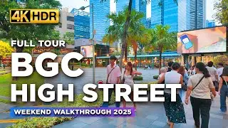 Manila's Most Upscale Outdoor Spot | BGC HIGH STREET Weekend Tour | BGC Philippines 2025