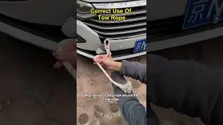 Only 5% of drivers know how to tie a tow rope correctly 