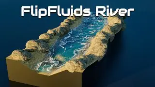 Blender -  River - FlipFluids addon TUTORIAL