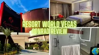 Resort World Hilton Conrad - Room Tour and Review - Las Vegas