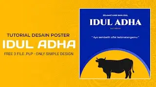CARA MEMBUAT DESAIN POSTER IDUL ADHA DIANDROID | PIXELLAB - FREE FILE .PLP