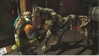 DEAD SPACE 3 - enemies attacks [male ryona]