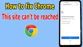 Chrome error This site can’t be reached